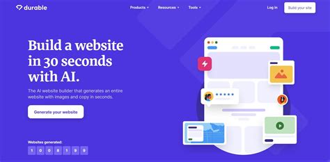 Durable - AI Website Builder - Create stunning websites in 30 secs