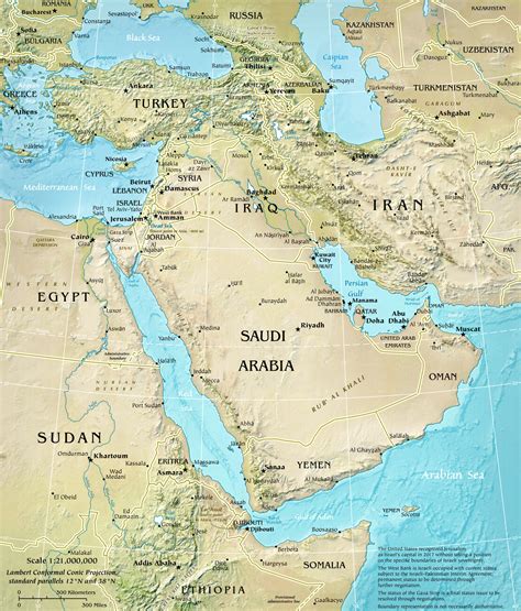 Map Of Middle East