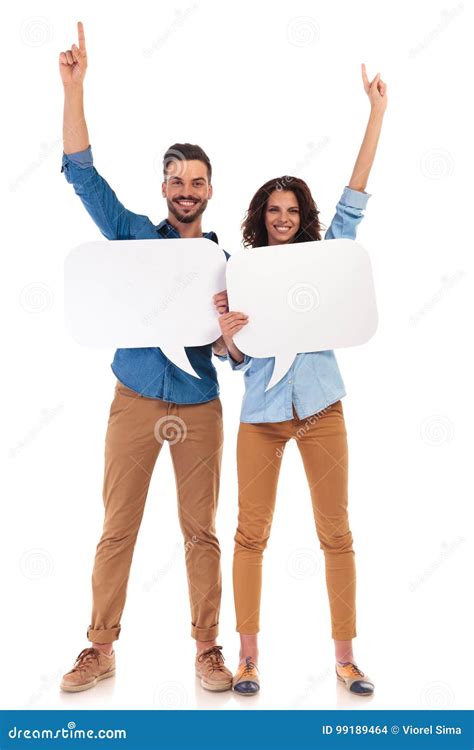 Happy Young Casual Couple Loves To Communicate Stock Photo - Image of ...
