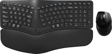 Amazon.com: Ergonomic Wireless Keyboard Mouse Combo, EDJO Bluetooth/2 ...