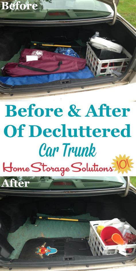 How To Declutter Your Car Trunk {Plus Items To Store In There}