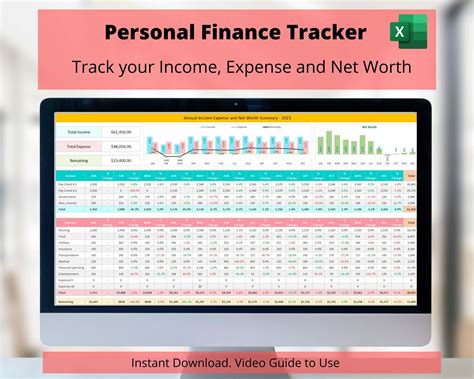 Personal Finance Tracker - Excel Template