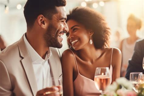 Premium Photo | Happy couple sharing an intimate moment at celebration