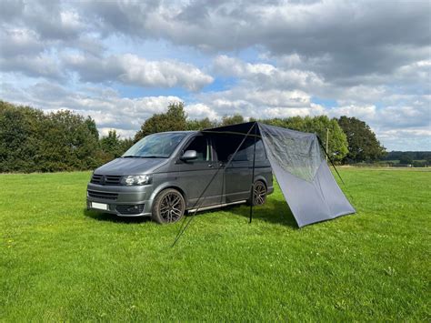 Pre-Loved Scenic Shade Campervan Canopy with PVC Window Charcoal