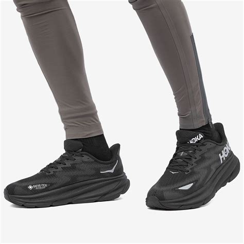 Hoka One One Clifton 9 GTX Black &amp; Black | END. (AT)