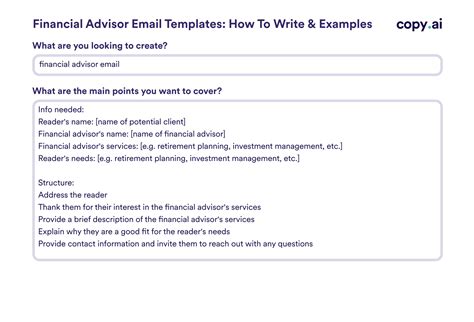 Financial Advisor Email Templates: How To Write &amp; Examples