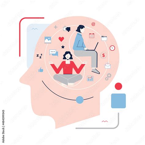 Work life balance concept. Career and personal life on a scales Stock ...