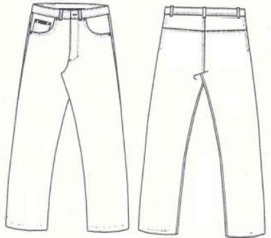 How do you determine the appropriate cuff break for tailored trousers?
