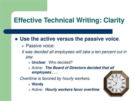 Boost clarity: Eliminate passive voice and jargon?