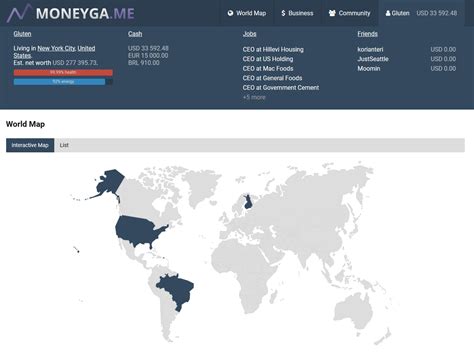 MoneyGame - Free browser-based business simulation game