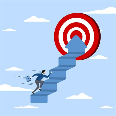 achievement or growth, challenge and motivation for success concept ...