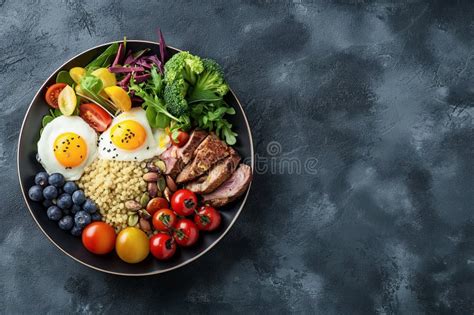 Fresh Healthy Foods High in Protein, Healthy Fats and Carbohydrates ...