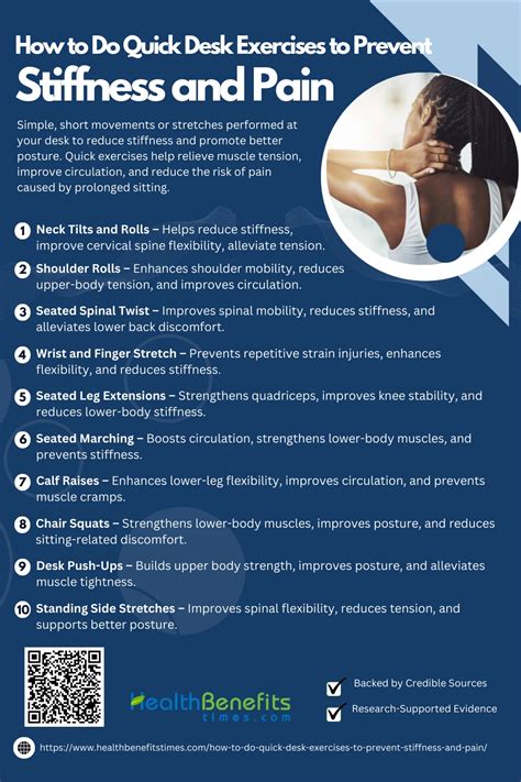 How to Do Quick Desk Exercises to Prevent Stiffness and Pain