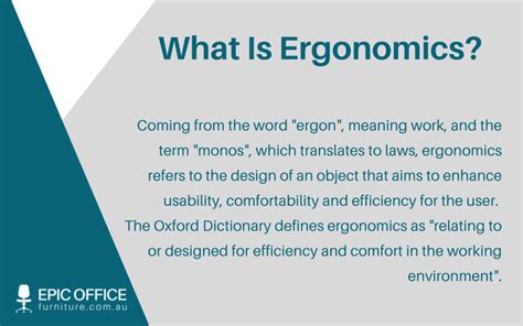 definitions ergonomics