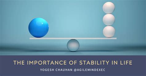 🌟 The Importance of Stability in Life 🌟