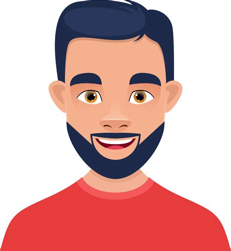 Man face clipart design illustration 9383461 PNG