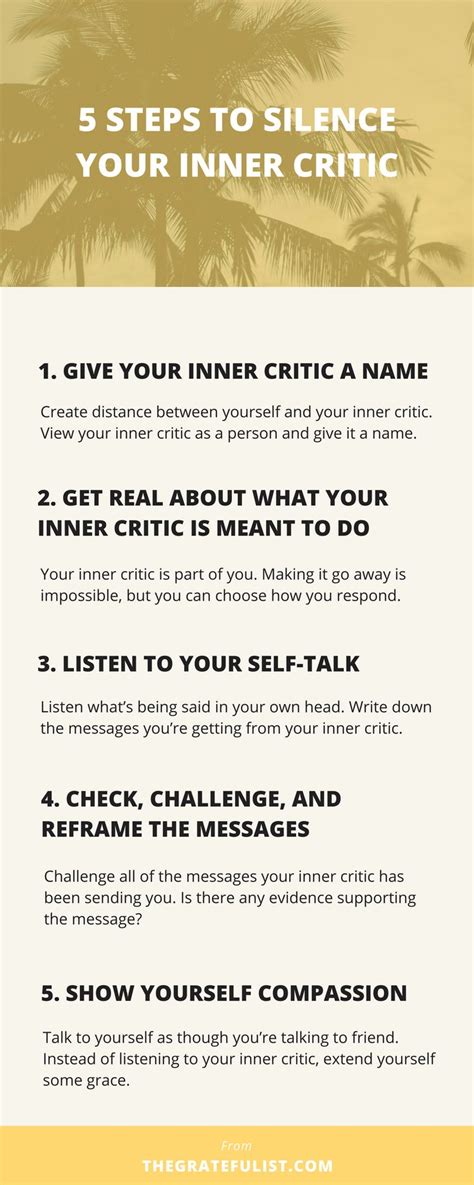 5 steps to silence your inner critic