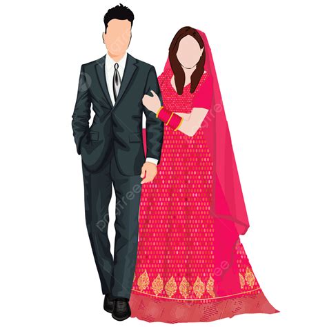 Indian Wedding Couple Outfits Standing Wearing Sherwa - vrogue.co