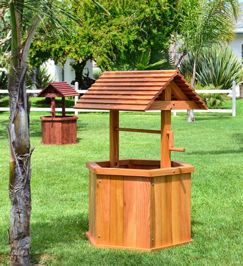 Wishing Well - Wood Wishing Wells | Forever Redwood