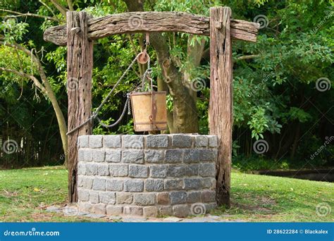 Water Well stock photo. Image of wooden, pulley, stone - 28622284