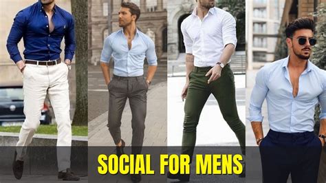 Dress Clothes For Stylish Men/ Social Style Outfits - YouTube