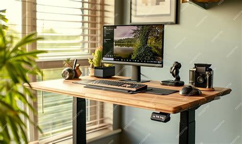 Premium Photo | Ergonomic_Workspace_Setup