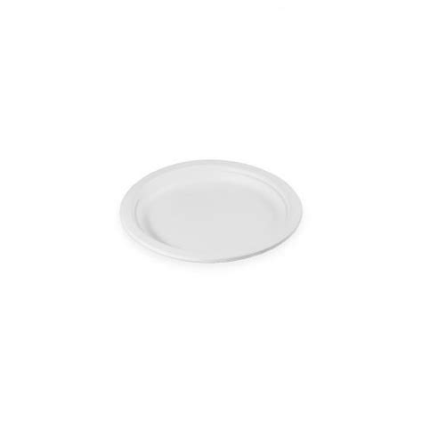 7″ Round Pulp Plate White 1000/case – Green Safe Products