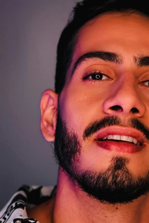 Close-up Photo of Man with Facial Hair · Free Stock Photo