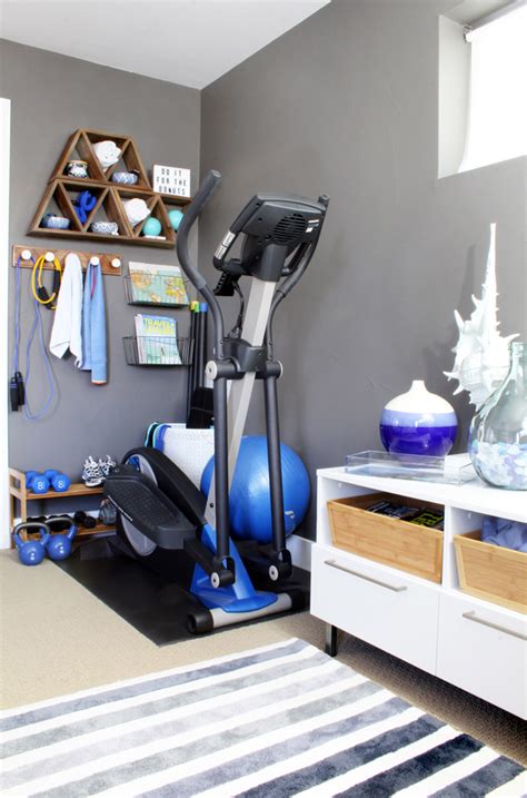 Stylish Home Gym Ideas for Small Spaces - Blue i Style