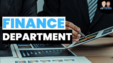 What does a Finance Department do? - YouTube