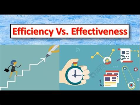 The differences between effectiveness and efficiency (with examples ...