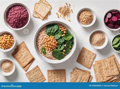 Complex Carbohydrates Food Sources Stock Illustration - Illustration of ...
