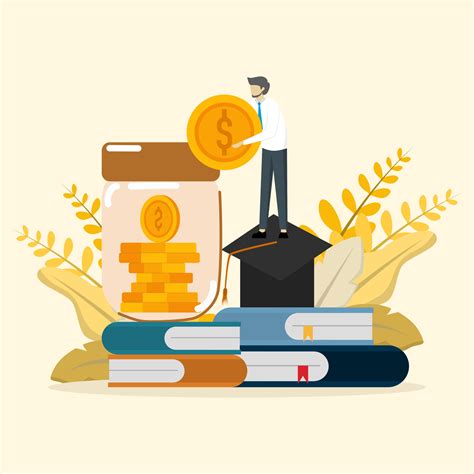 financial education illustration concept. Personal financial management ...
