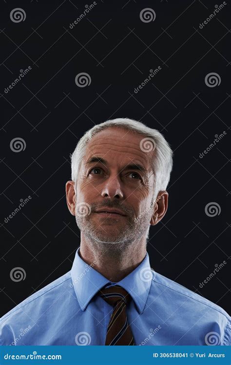 Thinking, Planning and Senior Business Man in Studio with Startup ...