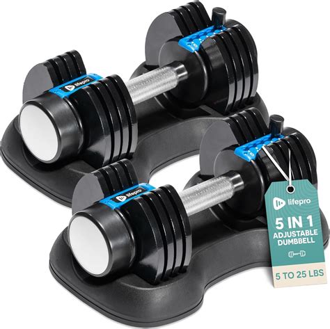 Lifepro Adjustable Dumbbells Set/Single - 15lb 43lb 55lb 90lb 25 lb ...