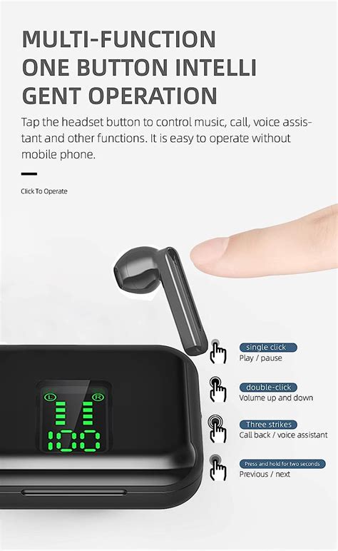 Buy eDealz Fully Wireless Bluetooth 5.0 Rechargeable iPX5 Water & Sweat ...