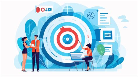 Achieving goals concept with diverse group of people holding a target ...