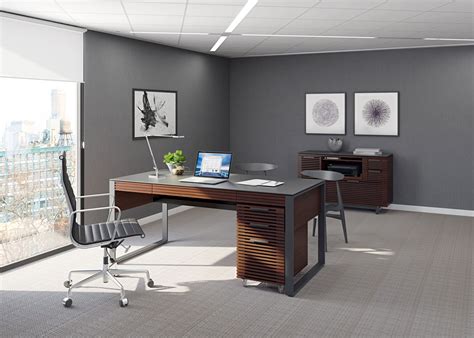Corridor 6521 Modern Executive Office Desk | BDI Furniture | West ...