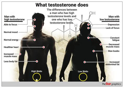 The declining level of male testosterone