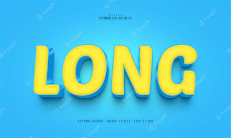 Premium PSD | Long fully editable premium psd text effect