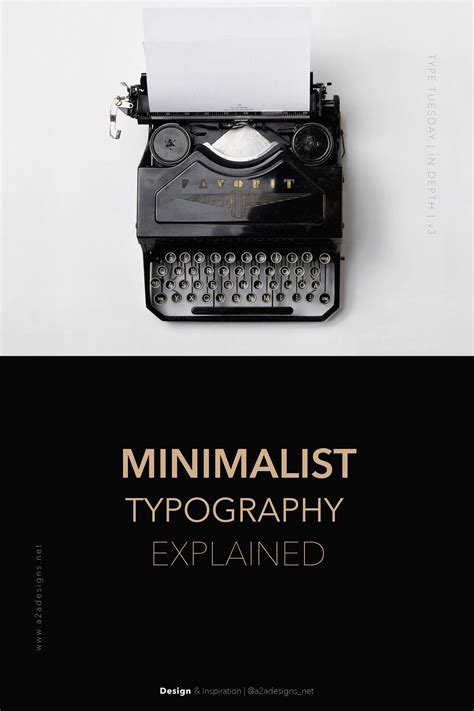 Minimalist Typography Explained — A:A Designs | Typography, Typography design, Trend word