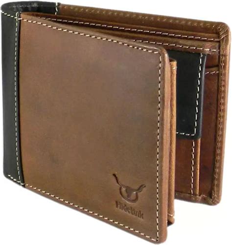 Hidelink Men Formal Brown Genuine Leather Wallet Brown - Price in India ...