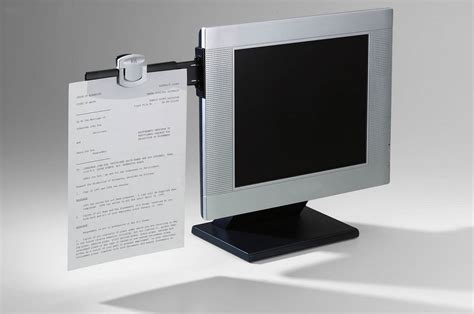 3M Ergonomic Monitor Mount Document Clip, 30 Sheet Capacity, Mounts ...