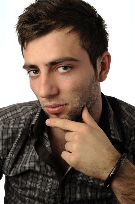 Young man portrait stock photo. Image of people, masculine - 13463026