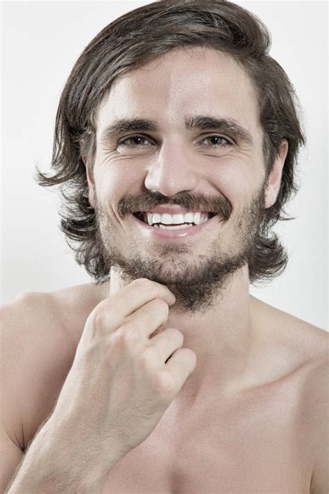 Portrait of Smiling Handsome Young Man Stock Photo - Image of close ...