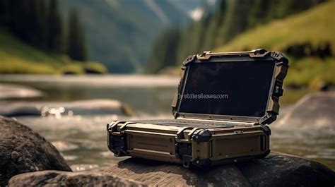 Premium Photo | A rugged laptop