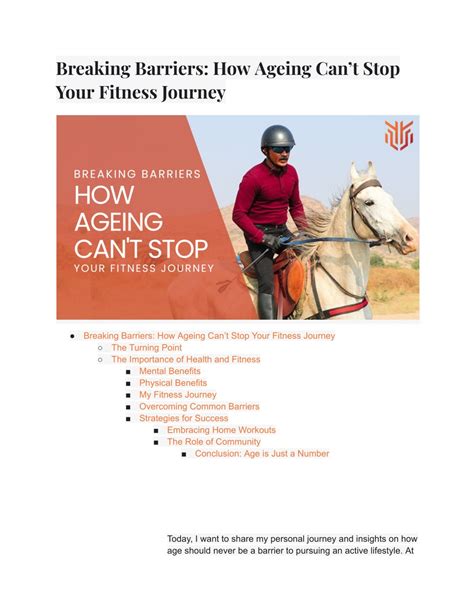 PPT - Breaking Barriers_ How Ageing Can't Stop Your Fitness Journey ...