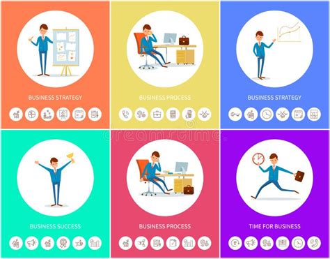 Business Strategy of Businessman Planning Solution Stock Vector ...