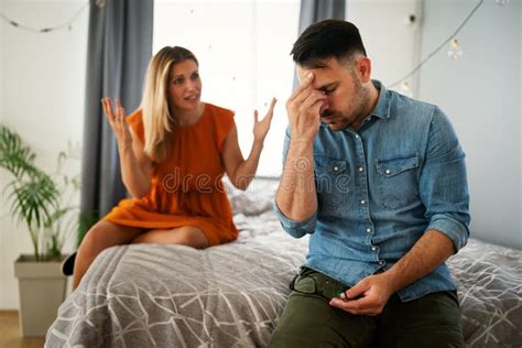 Frustrated Couple Arguing and Having Marriage Problems. Disappointed in Love. Concept for ...