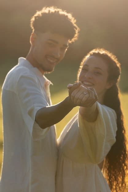 Free Photo | Medium shot happy couple holding hands